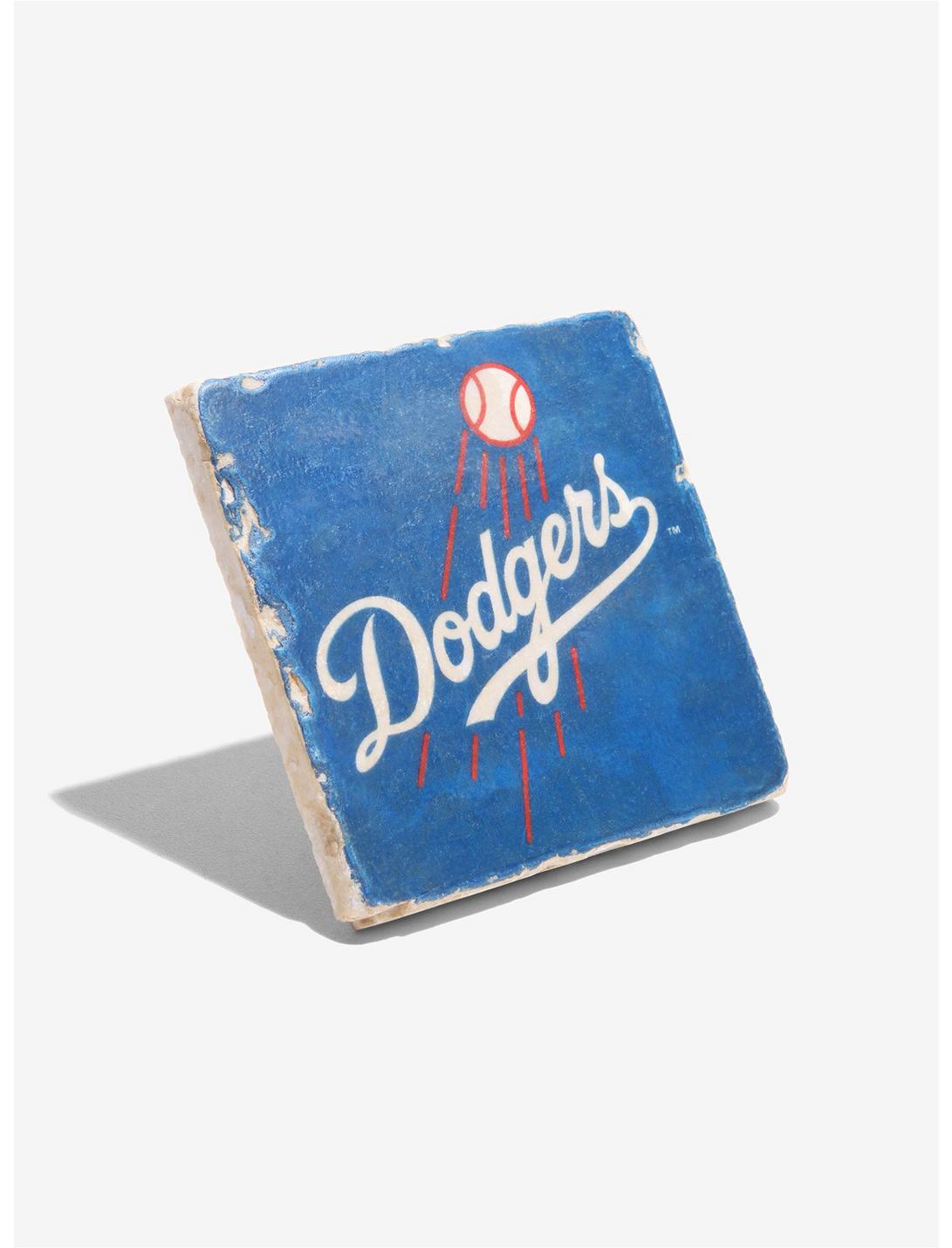 MLB Blue Los Angeles Dodgers Baseball Marble Coaster, , hi-res