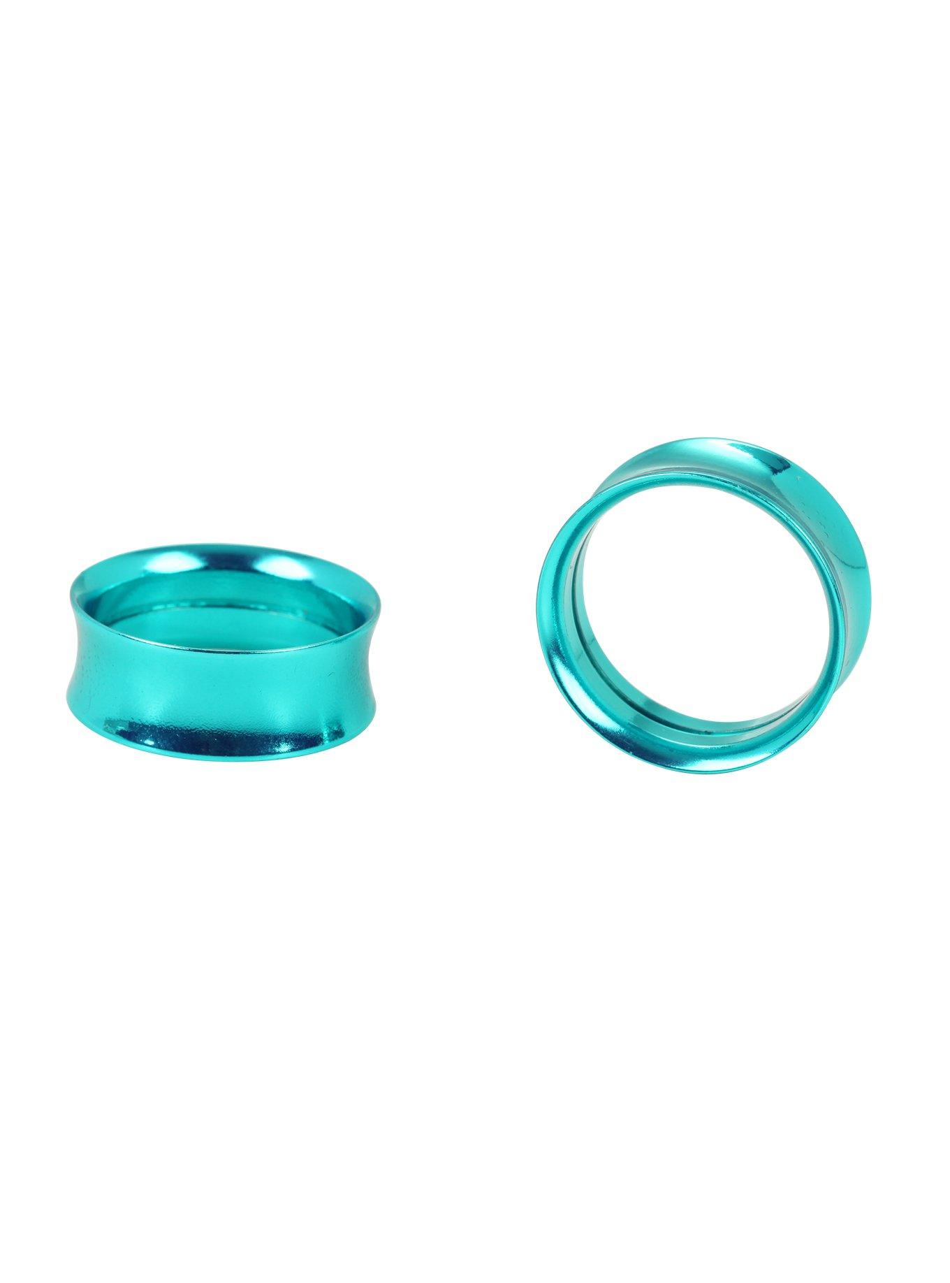 Steel Teal Thick Wall Tunnel Plug 2 Pack, , hi-res