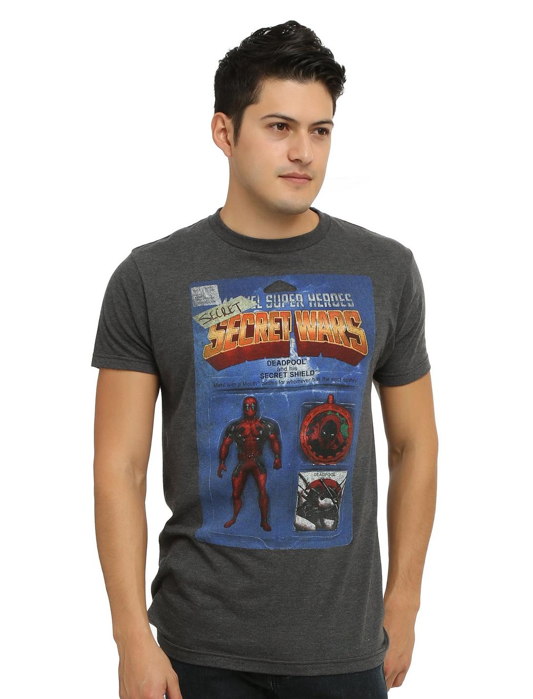 Marvel Deadpool Action Figure T-Shirt, CHARCOAL, hi-res