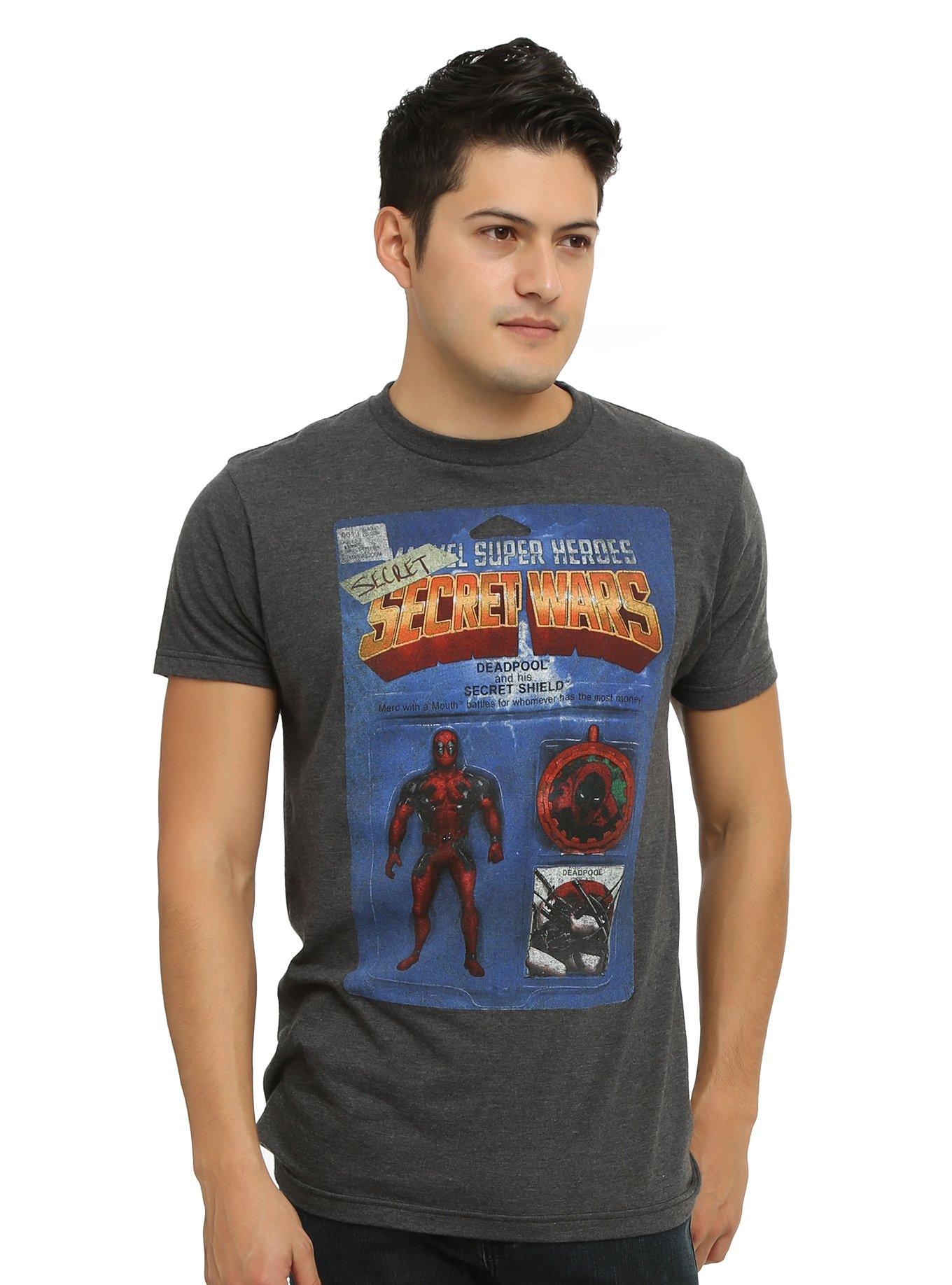 Marvel Deadpool Action Figure T-Shirt, CHARCOAL, hi-res