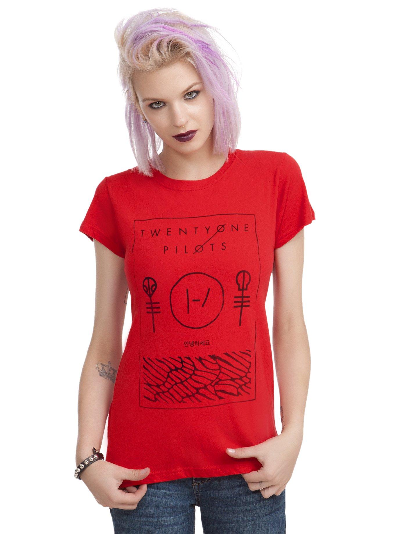 Twenty One Pilots Line Box Girls T-Shirt, , hi-res