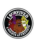 Five Nights At Freddy’s I Survived Sticker, , hi-res