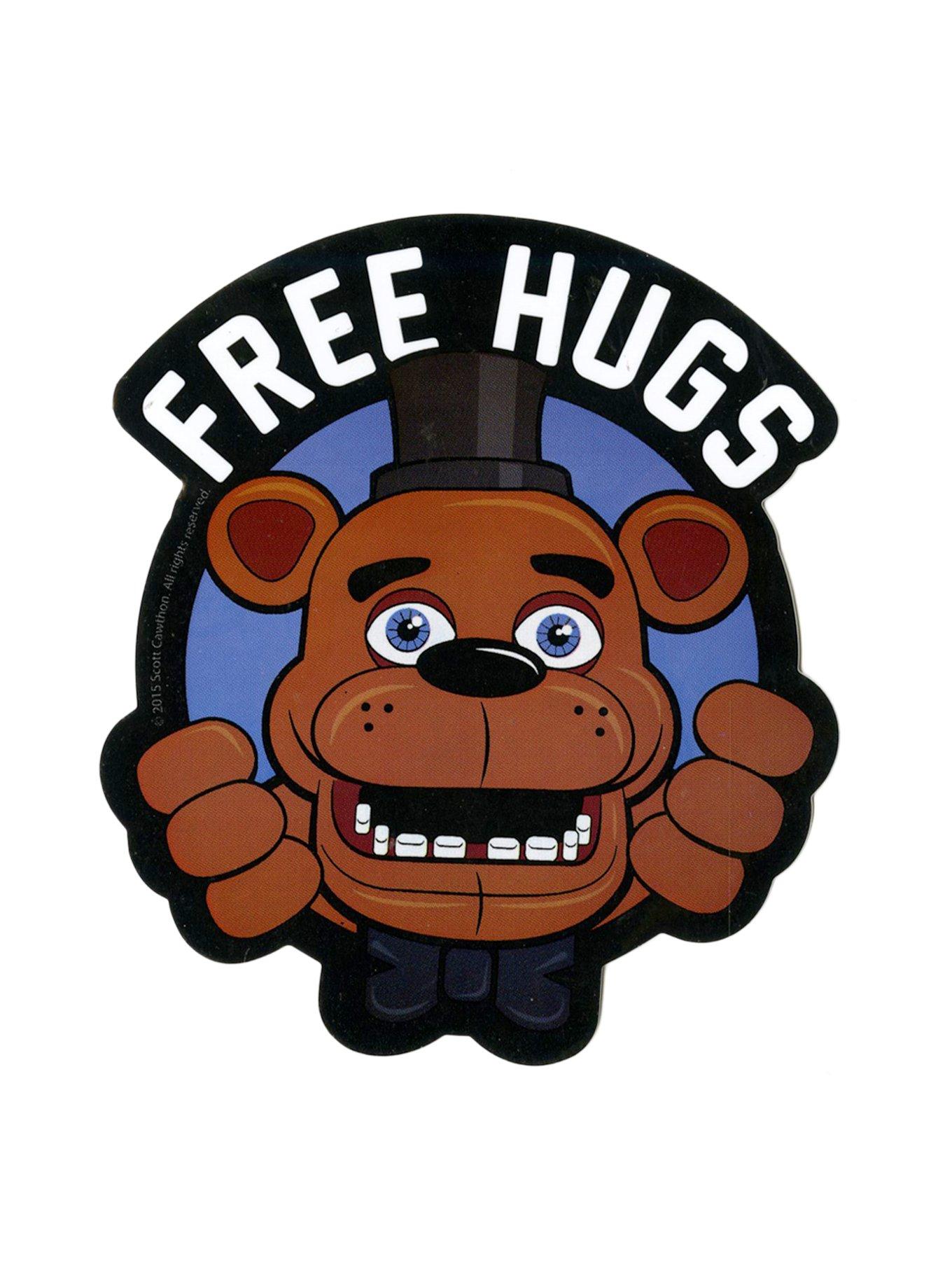 Five Nights At Freddy’s Free Hugs Sticker, , hi-res