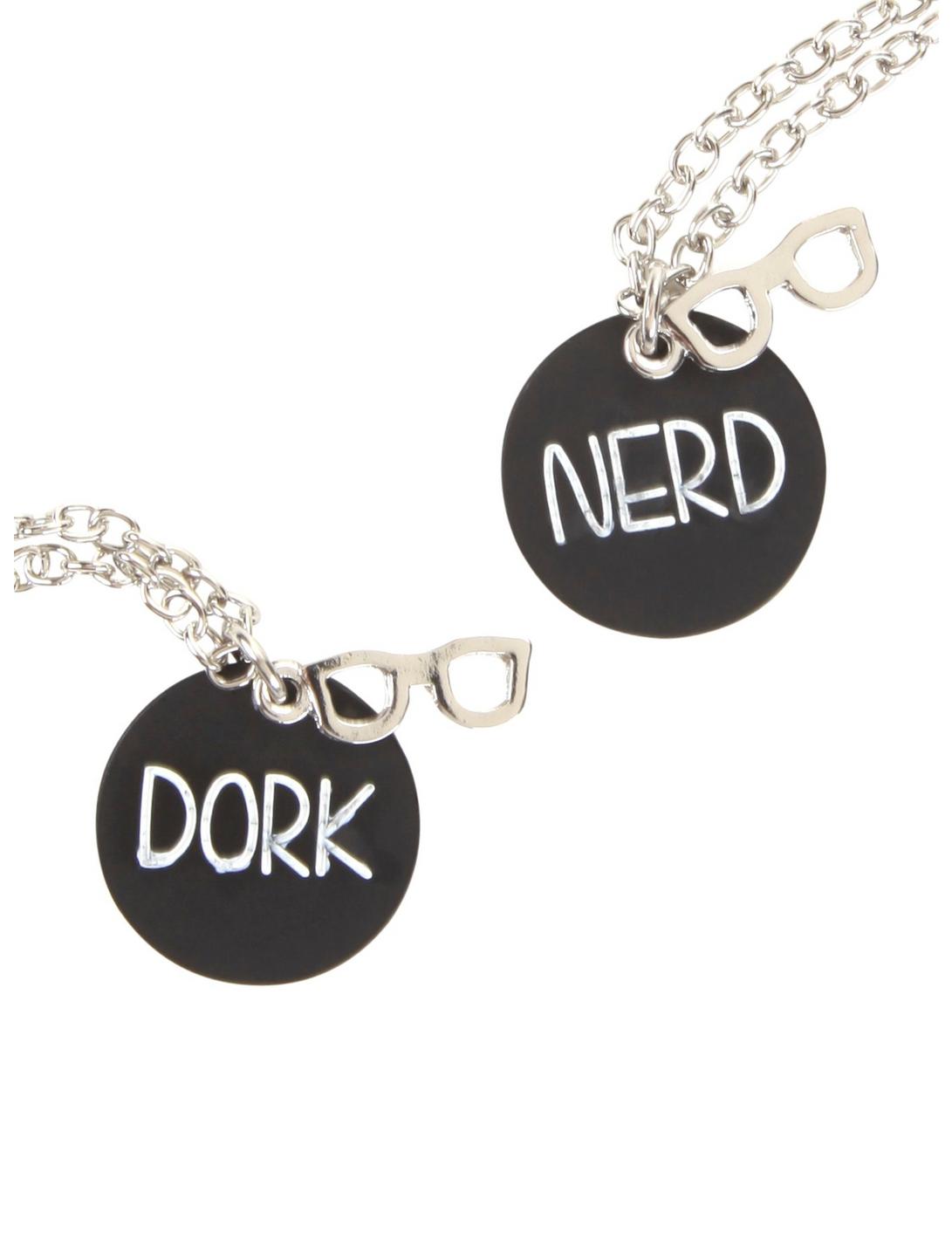 Nerd & Dork Best Friend Necklace Set, , hi-res