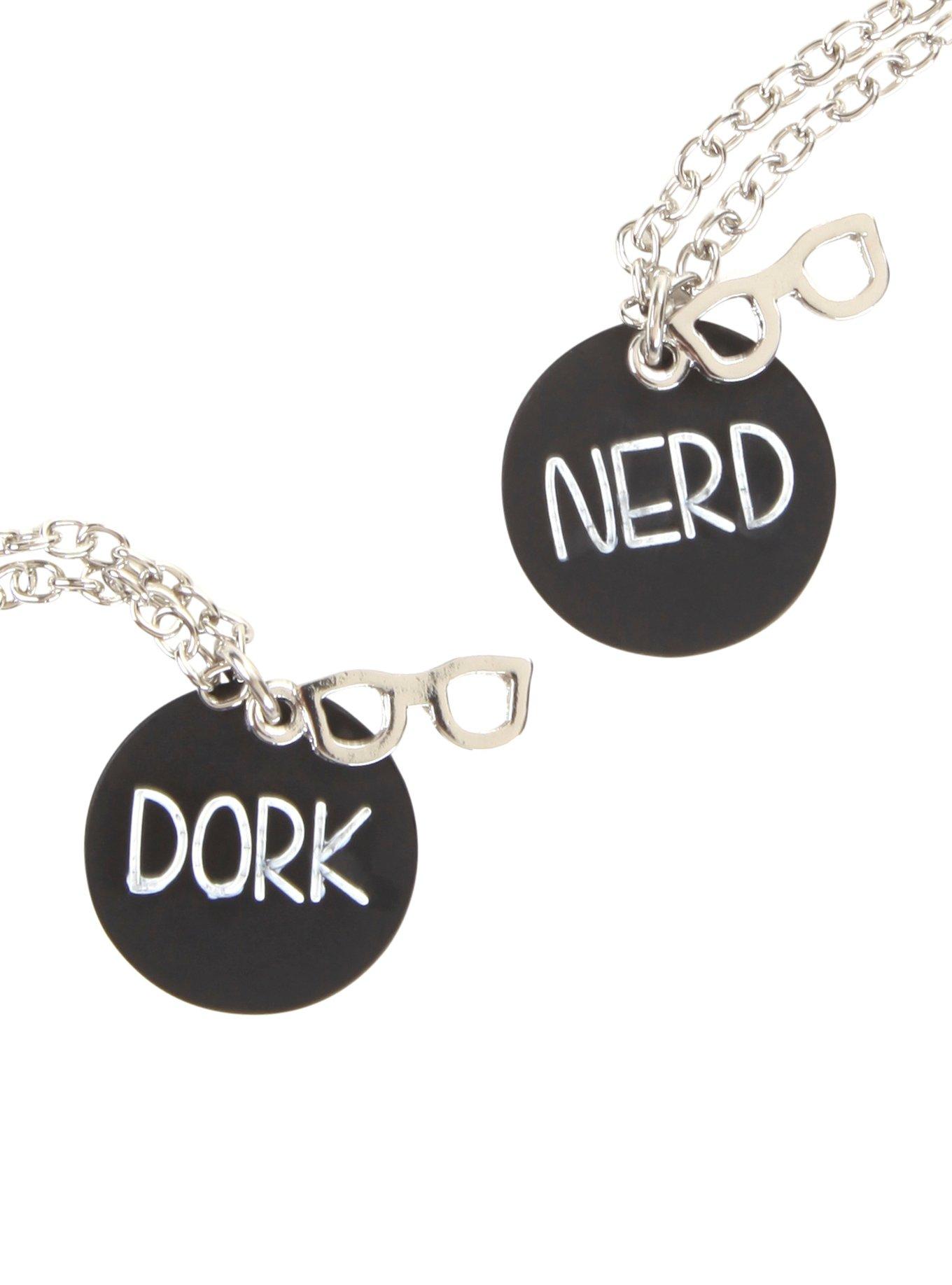 Nerd & Dork Best Friend Necklace Set, , hi-res