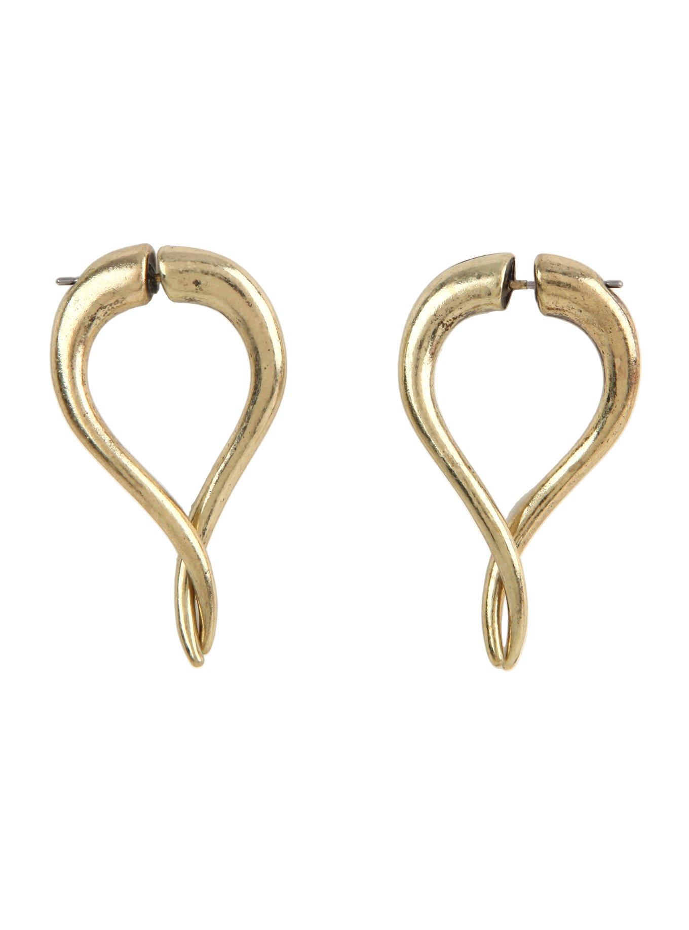Twist Tunnel Earrings, , hi-res