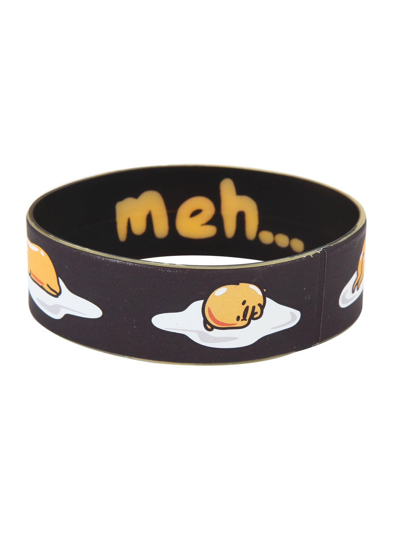 Gudetama Meh Rubber Wristband, , hi-res