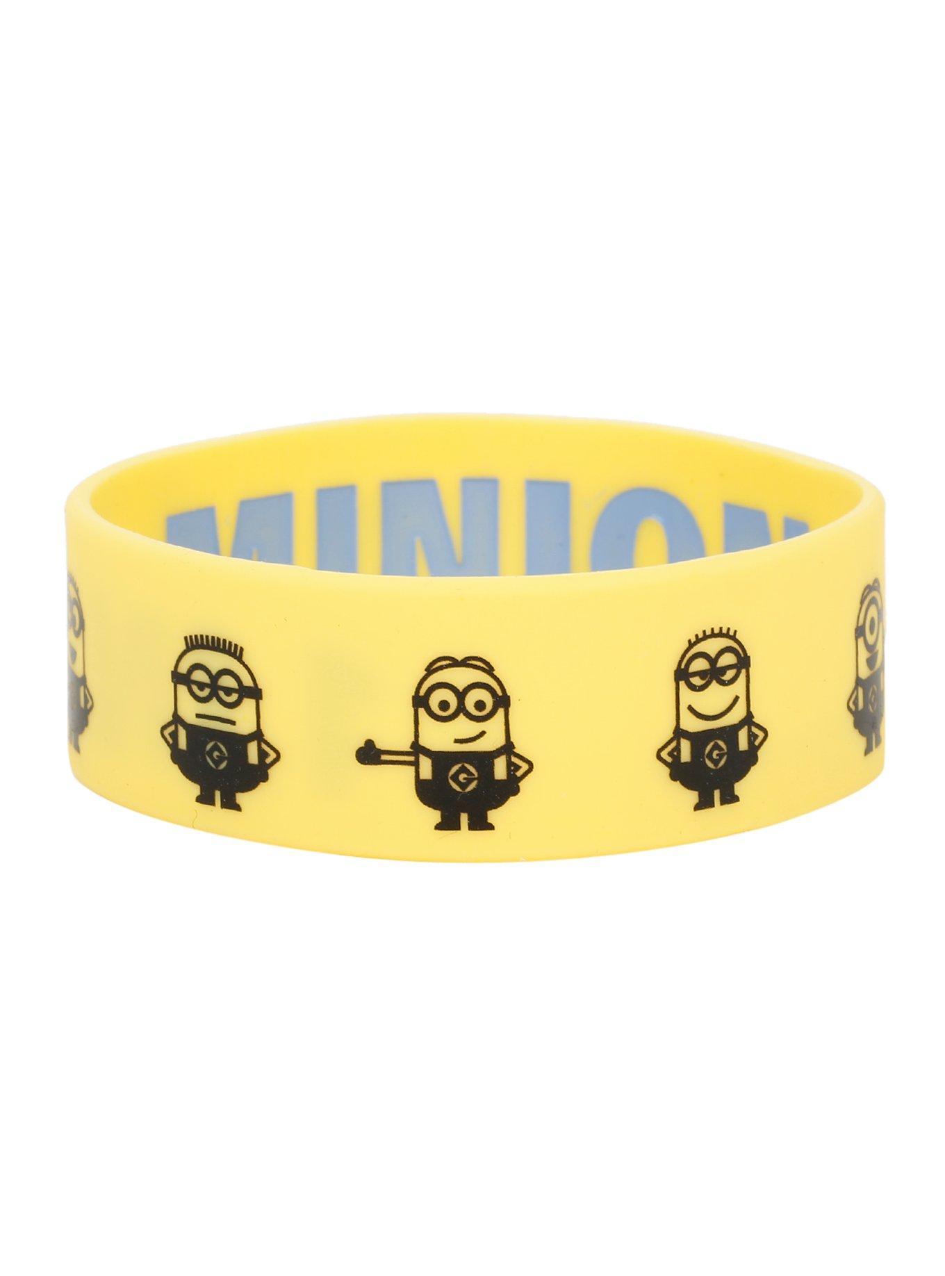 Despicable Me Minion Character Rubber Bracelet, , hi-res