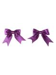 Purple Satin Hair Bow 2 Pack, , hi-res