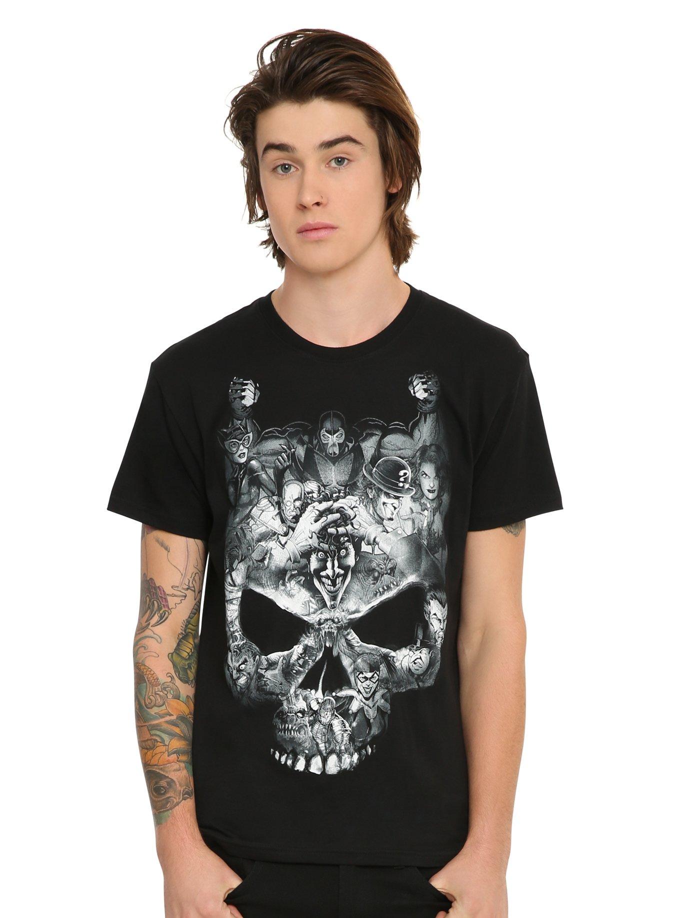 DC Comics Batman Villains Skull T-Shirt | Hot Topic