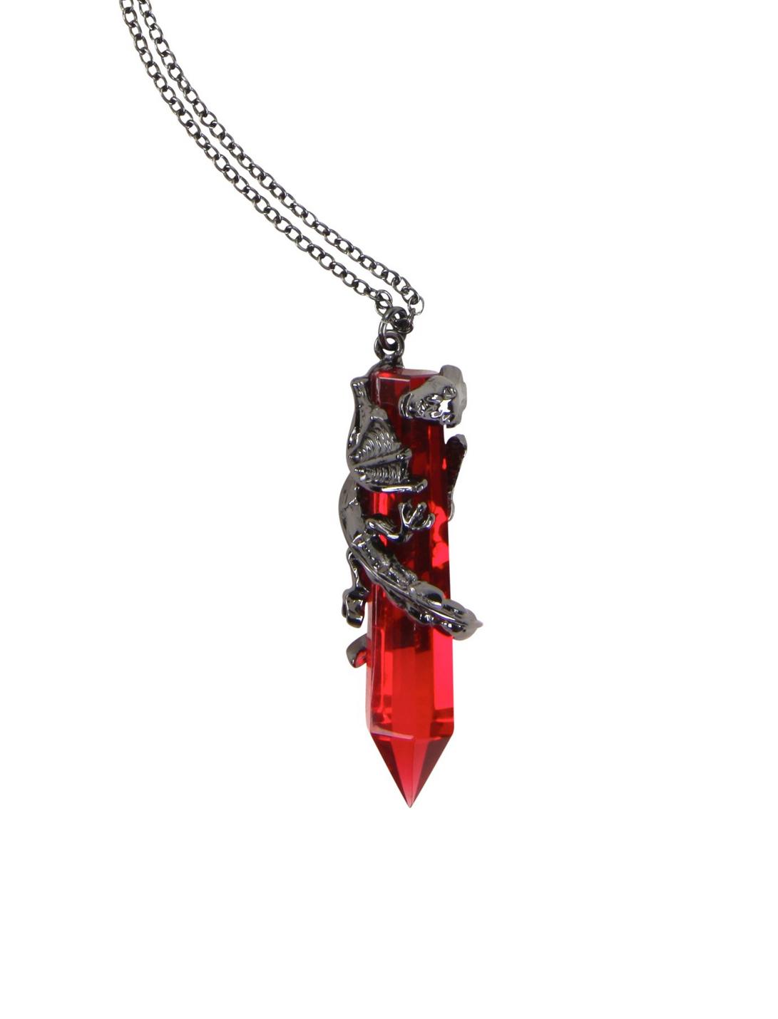 Dragon Crystal Long Necklace, , hi-res