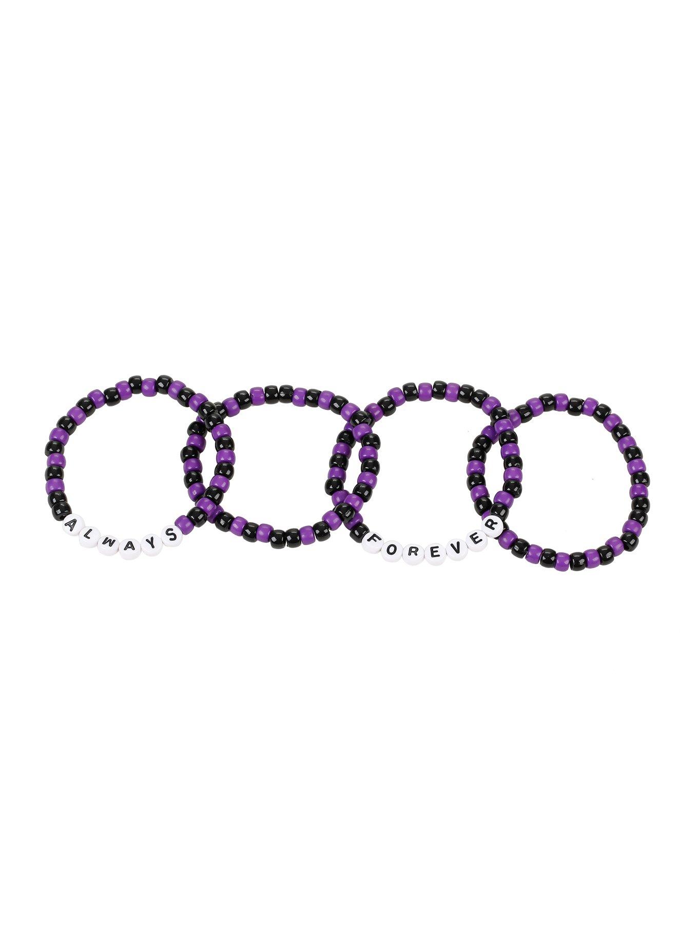Forever & Always Beaded Stretch Bracelet Set, , hi-res