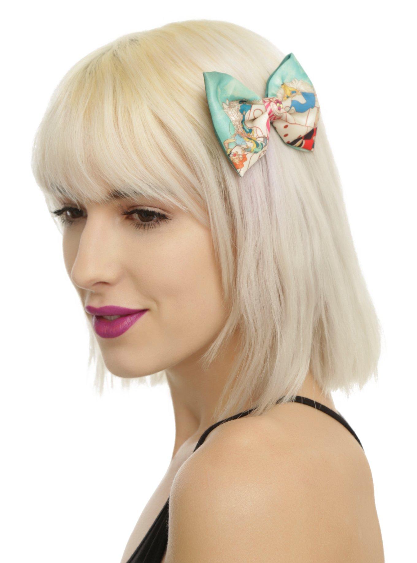 DIsney Alice In Wonderland Characters Hair Bow, , hi-res