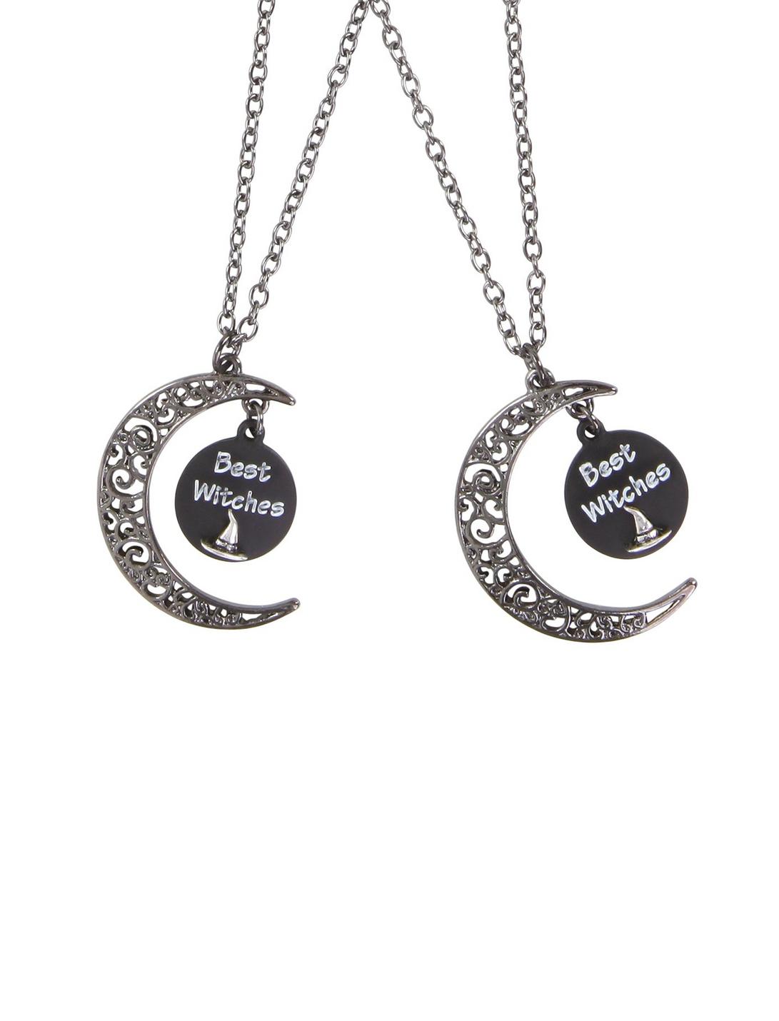 Best Witches Filigree Moon Best Friend Necklace Set, , hi-res