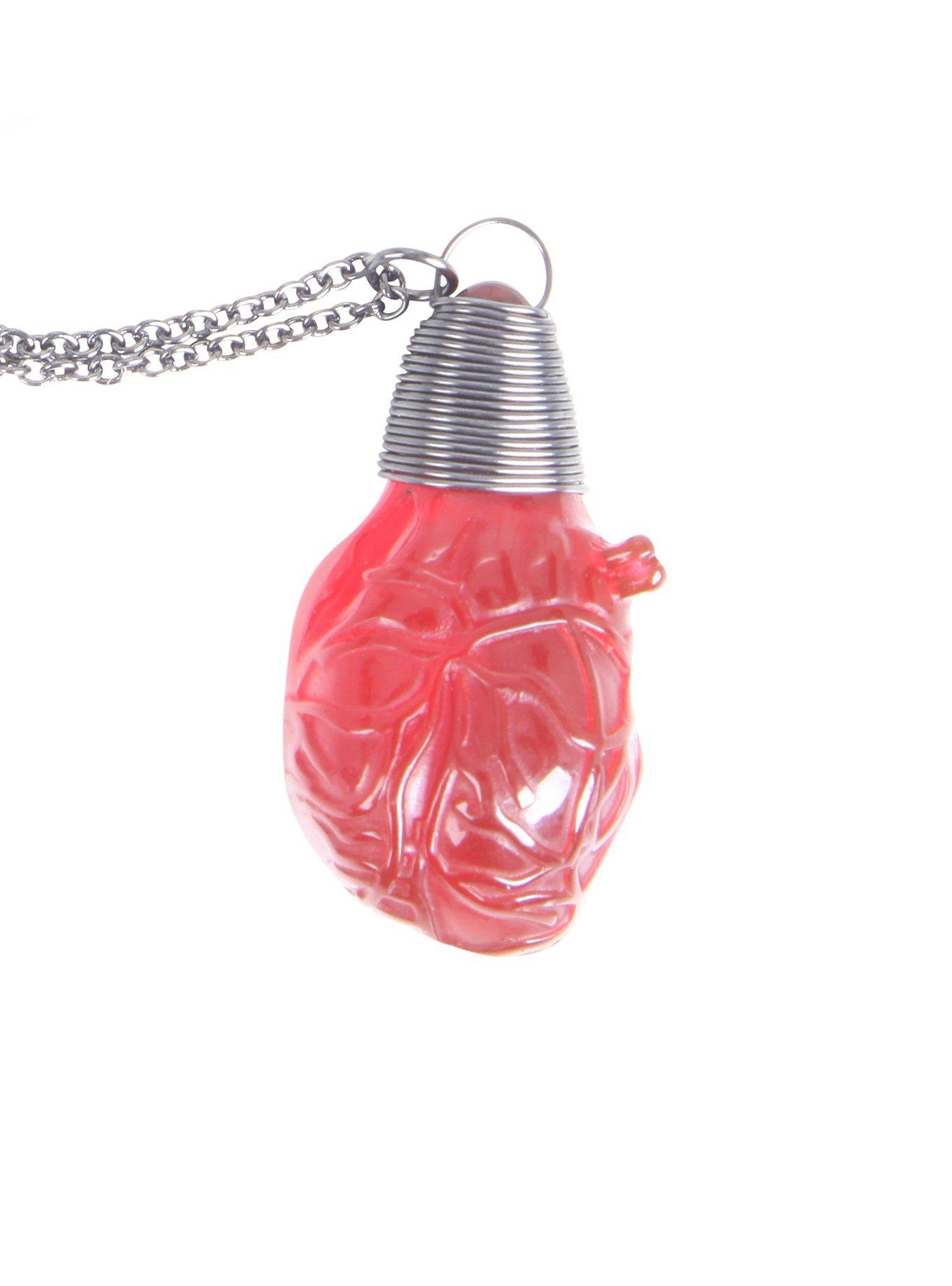 Wire Wrapped Heart Necklace, , hi-res