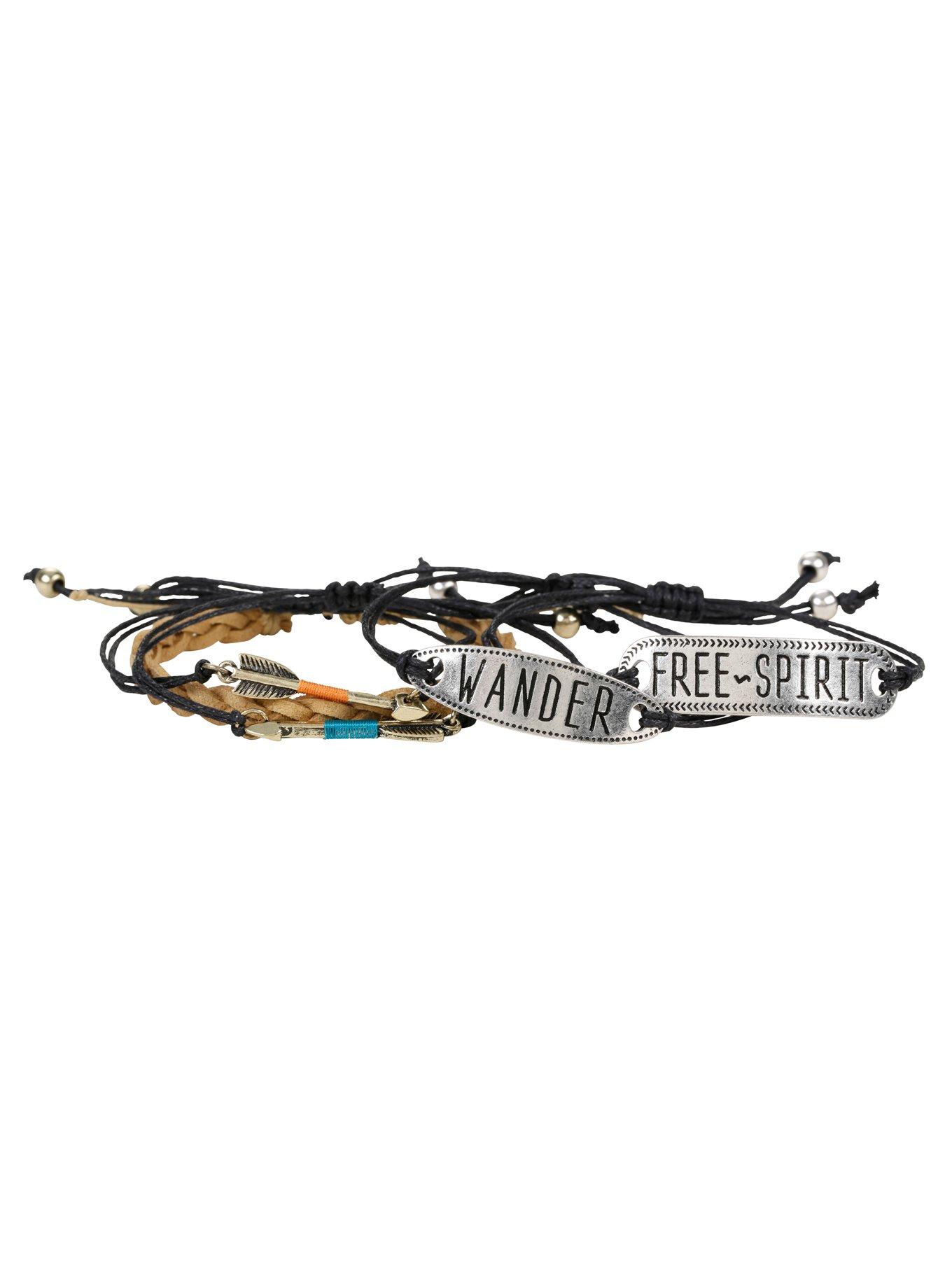 Free Spirit Cord Bracelet Set, , hi-res