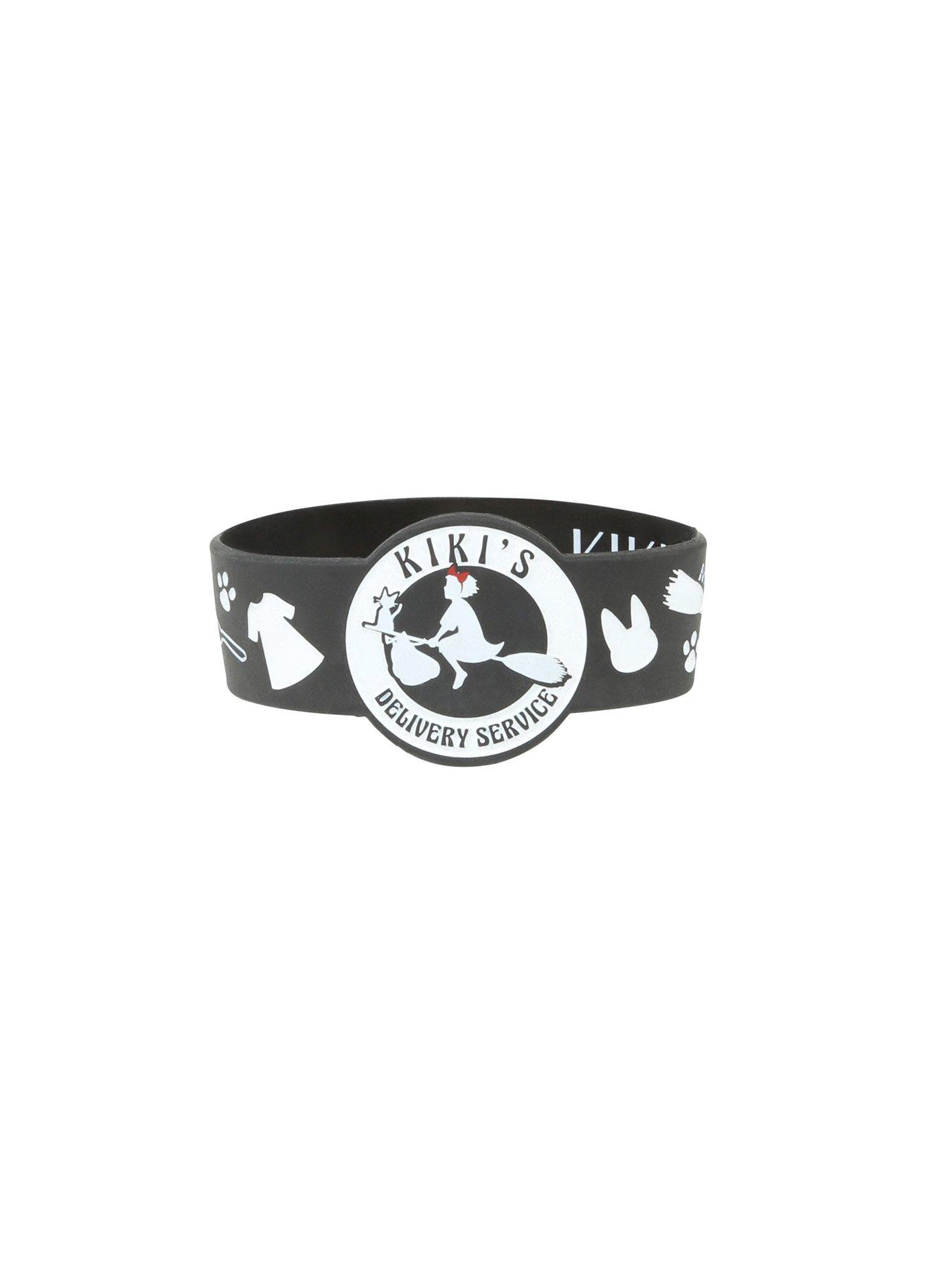 Studio Ghibli Kiki's Delivery Service Logo Die-Cut Rubber Bracelet, , hi-res