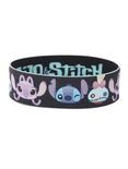 Disney Lilo & Stitch Character Faces Rubber Bracelet, , hi-res