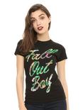 Fall Out Boy Tropical Logo Girls T-Shirt, , hi-res