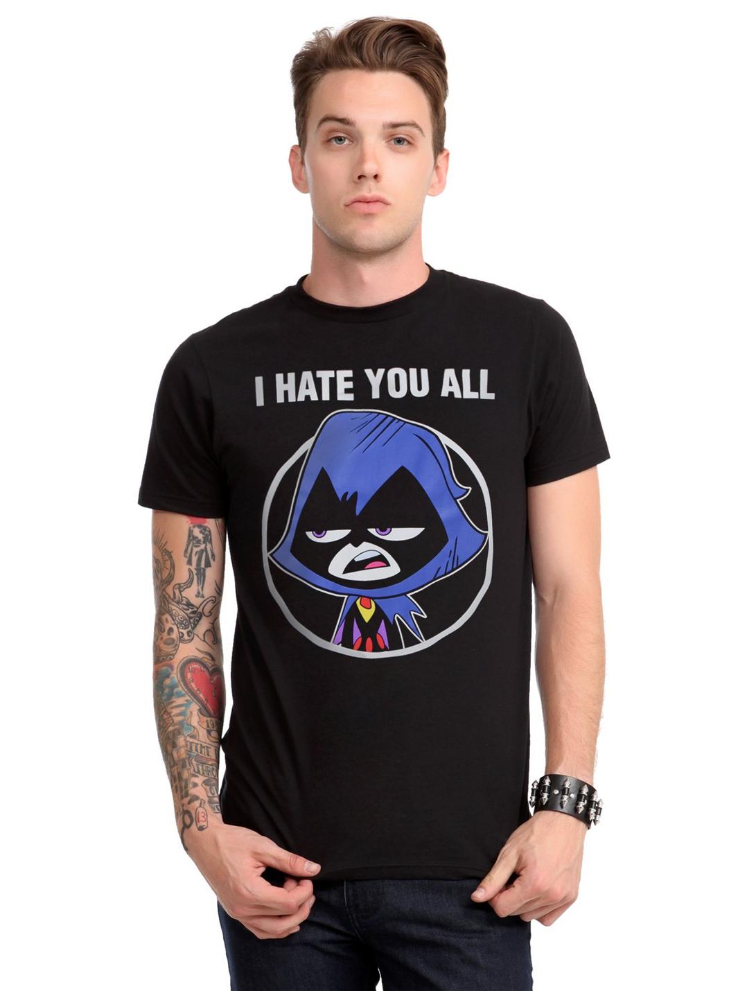 DC Comics Teen Titans Raven I Hate You All T-Shirt, , hi-res