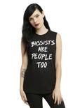 Bassists Are People Too Girls Muscle Top, BLACK, hi-res