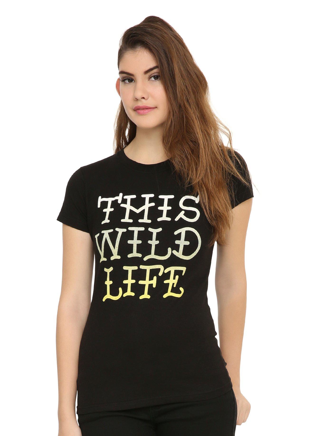 This Wild Life Logo Girls T-Shirt, BLACK, hi-res