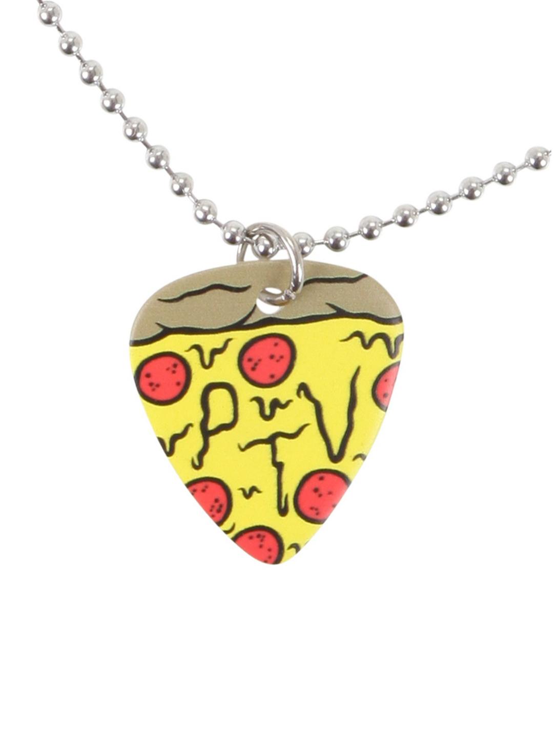 Pierce The Veil Pizza Guitar Pick Necklace, , hi-res
