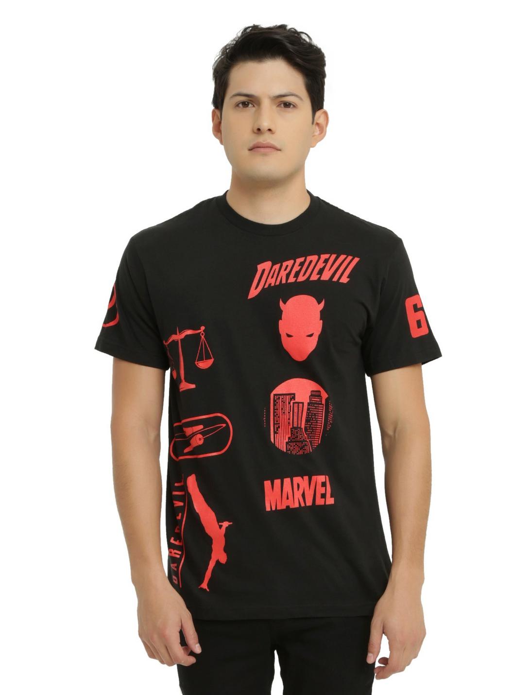 Marvel Daredevil Moto Print T-Shirt, BLACK, hi-res