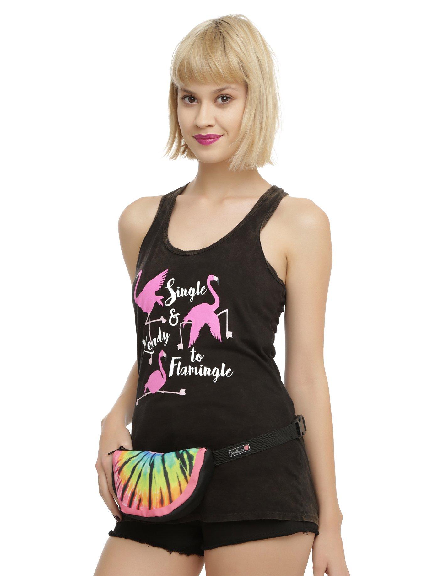 Teen Hearts Rainbow Tie Die Fanny Pack, , hi-res