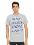 Does Sports Anime Count T-Shirt, BLACK, hi-res
