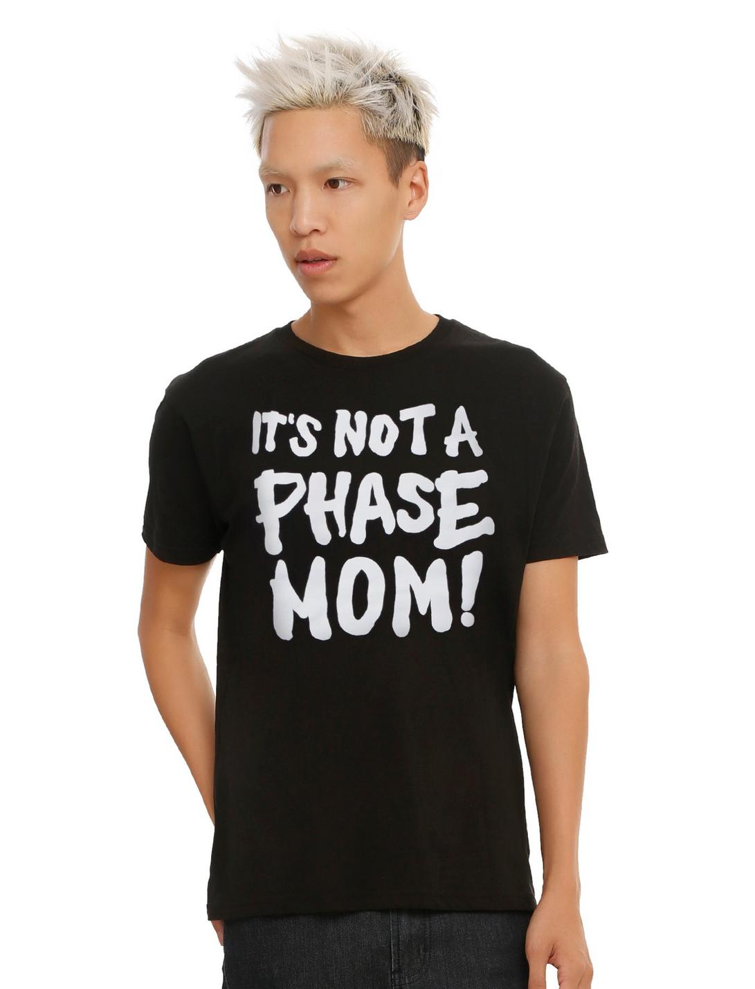 It's Not A Phase Mom T-Shirt, BLACK, hi-res
