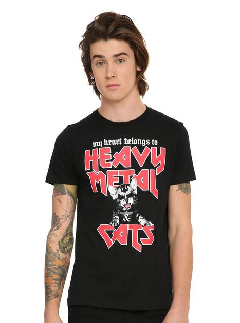 Heavy Metal & Cats T-Shirt | Hot Topic