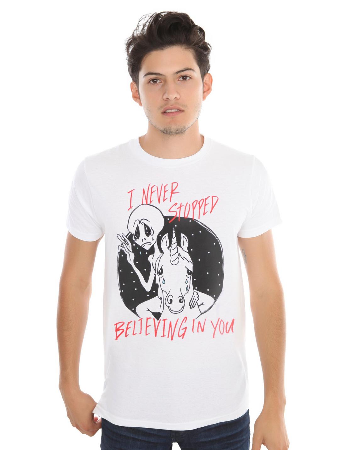 Never Stopped Believing T-Shirt, WHITE, hi-res
