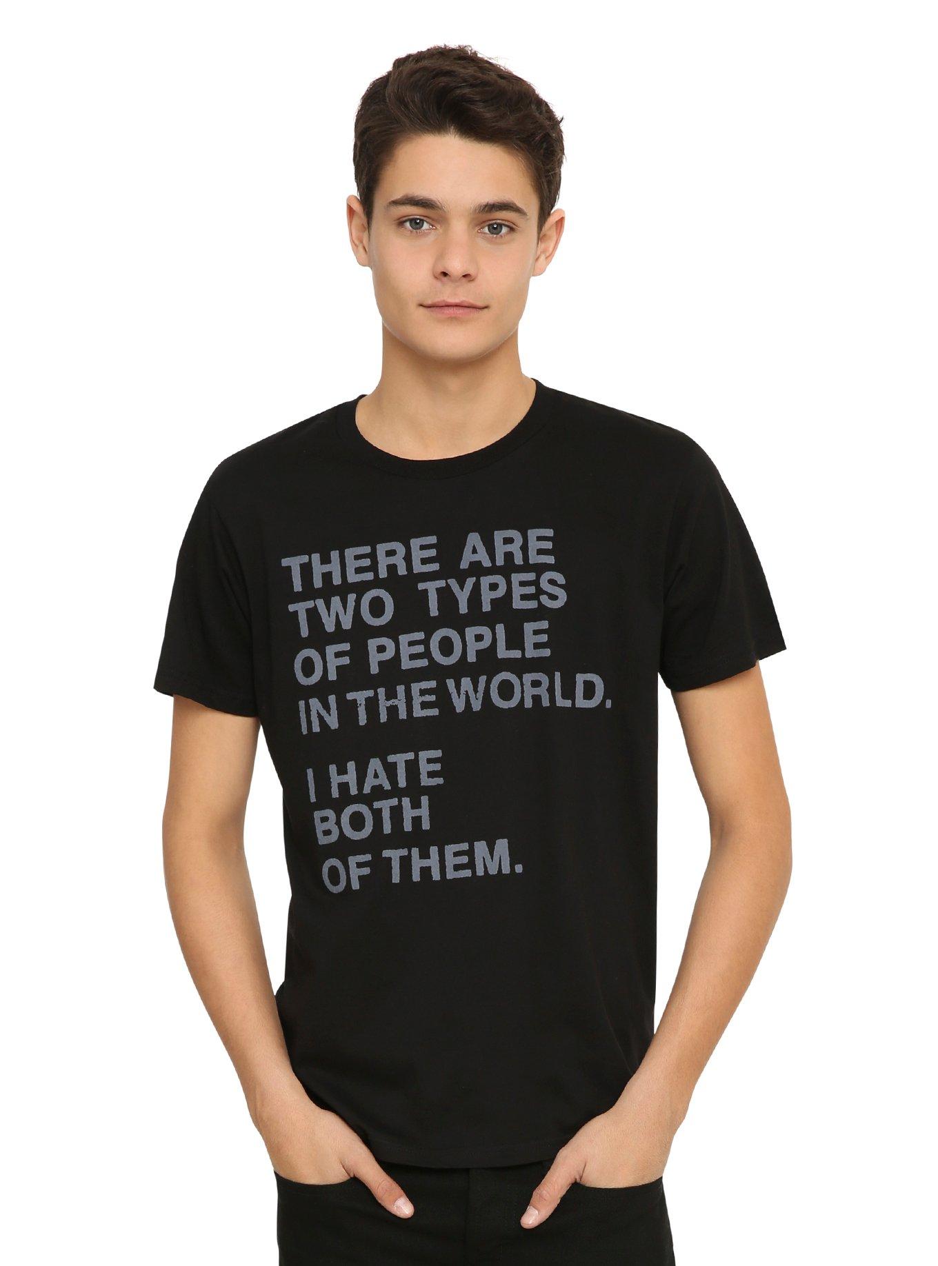 Two Types Of People T-Shirt, BLACK, hi-res