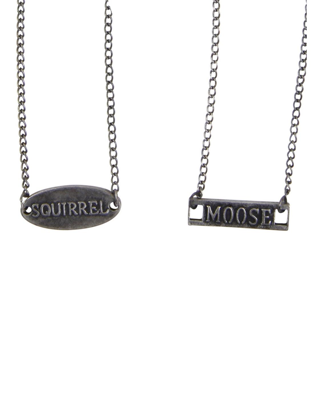 Supernatural Moose & Squirrel Necklace Set, , hi-res