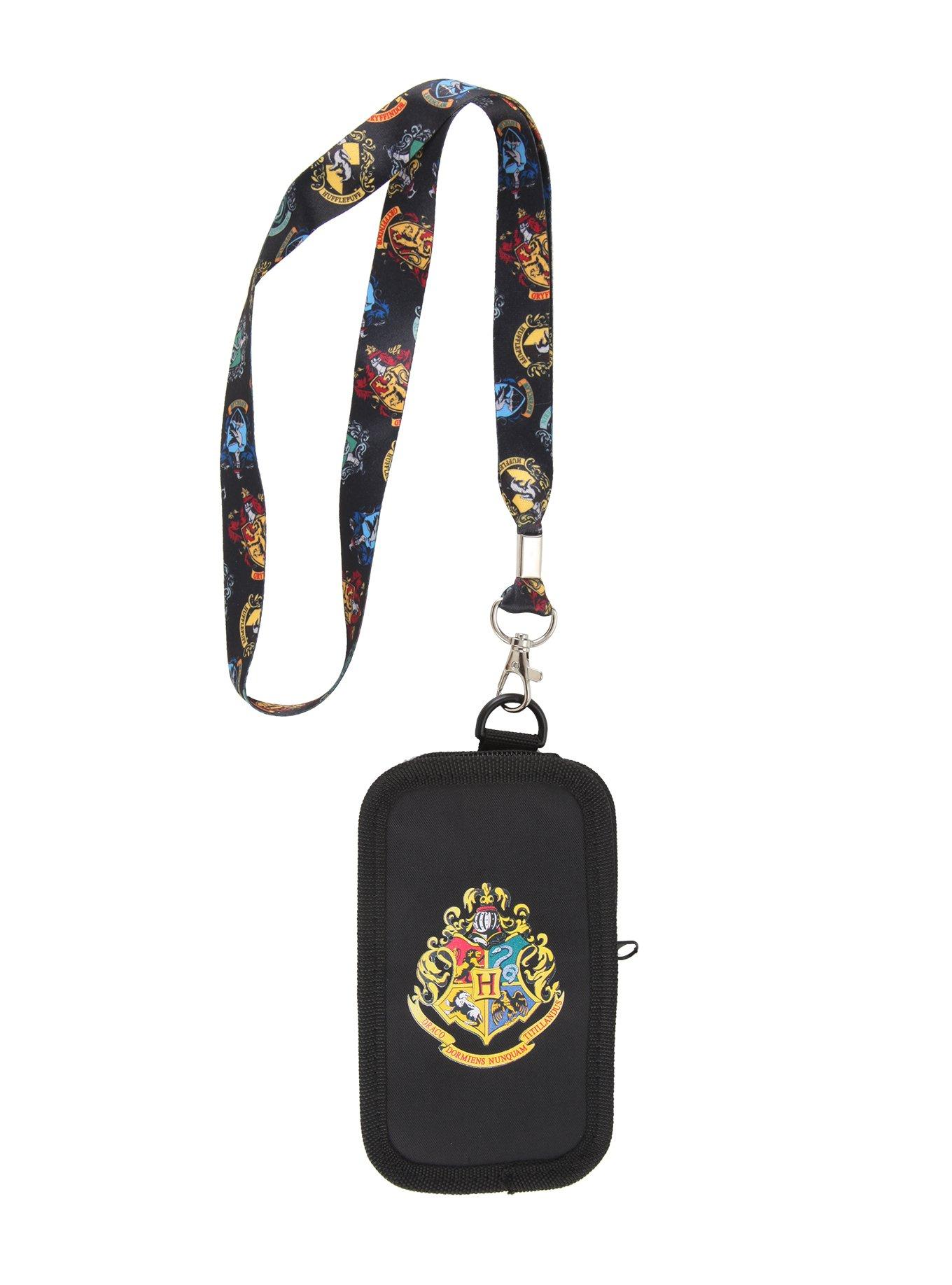 Harry Potter Hogwarts Crests Pouch Lanyard, , hi-res