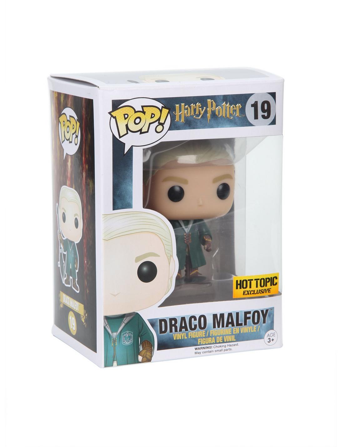 Details about   Funko Pop Harry Potter Draco Malfoy in Quidditch Robes #19 Hot Topic Exclusive!