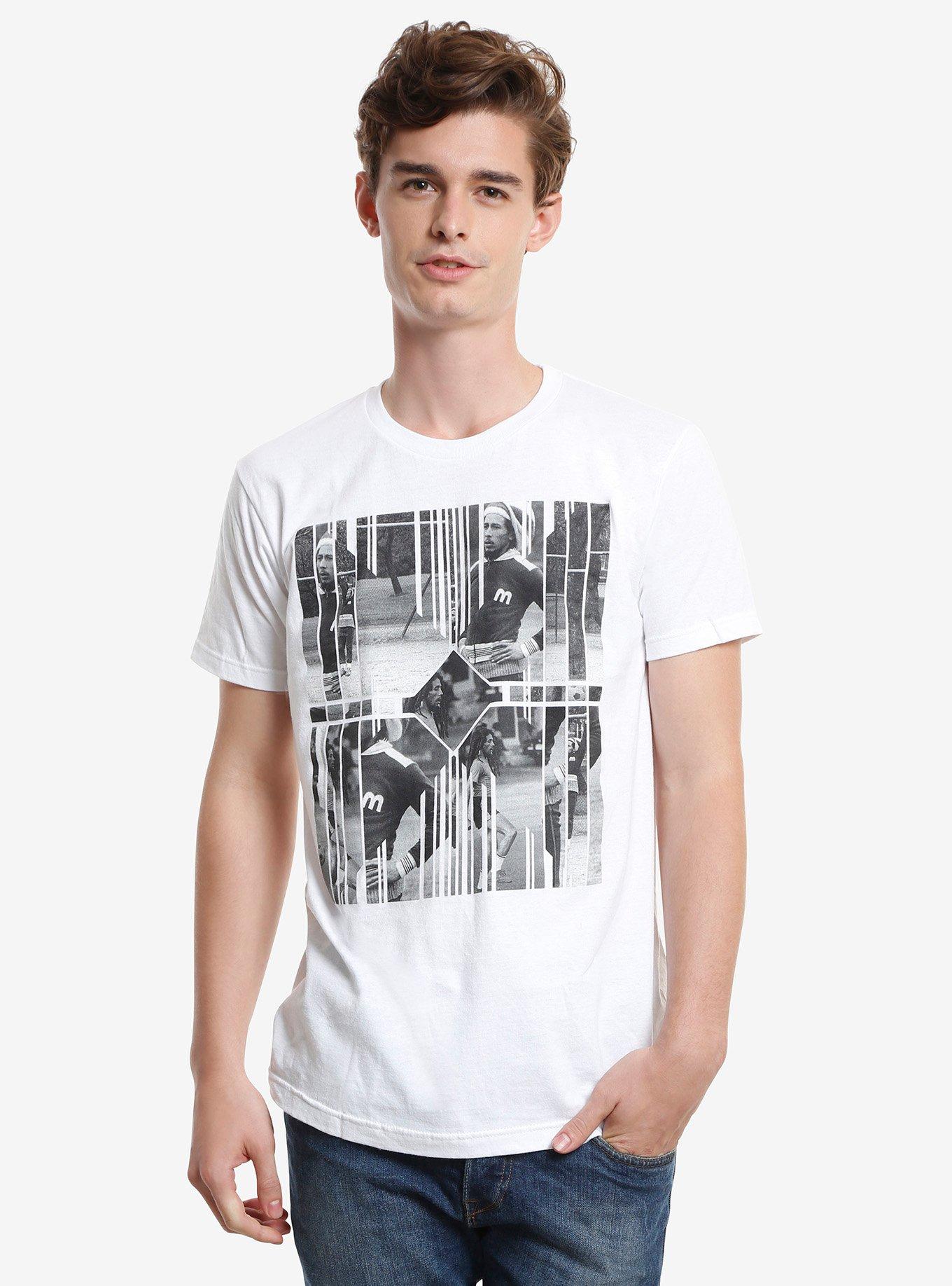 Bob Marley Geometric Collage T-Shirt, MULTI, hi-res