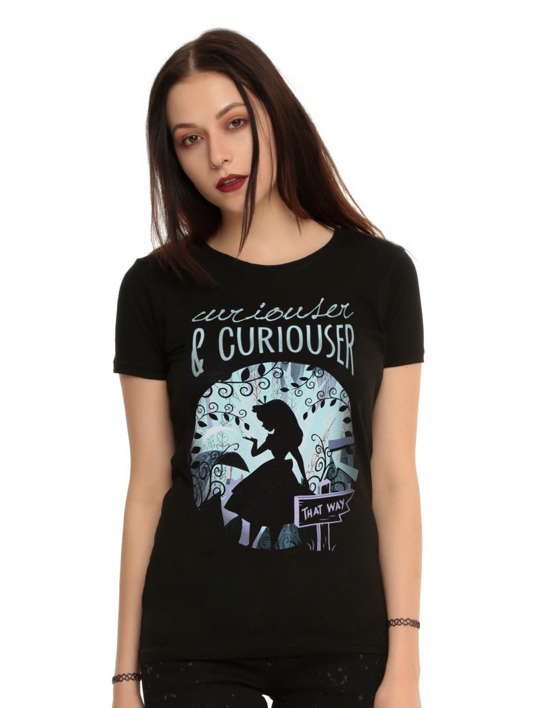 Disney Alice In Wonderland Forest Girls T-Shirt, BLACK, hi-res