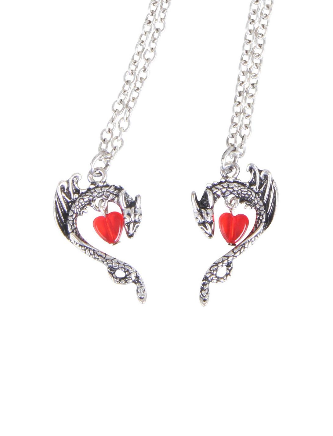 Dragon Heart Best Friend Necklace Set, , hi-res