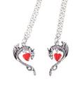 Dragon Heart Best Friend Necklace Set, , hi-res