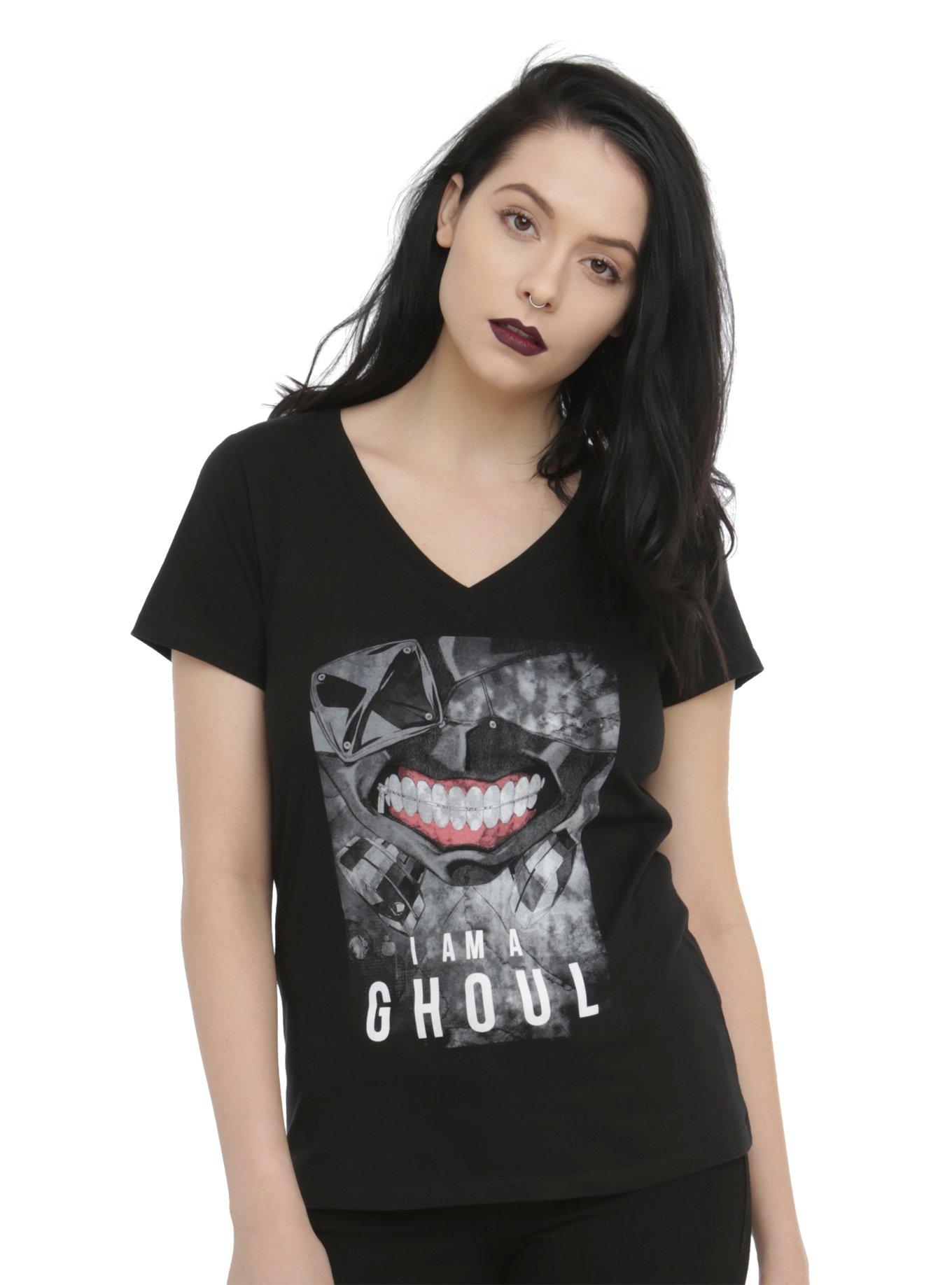 Tokyo Ghoul Kaneki I Am A Ghoul Girls T-Shirt, BLACK, hi-res
