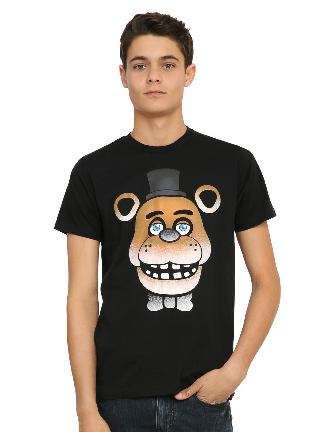 Five Nights At Freddy's Freddy Fazbear Glow-In-The-Dark Face T-Shirt, , hi-res