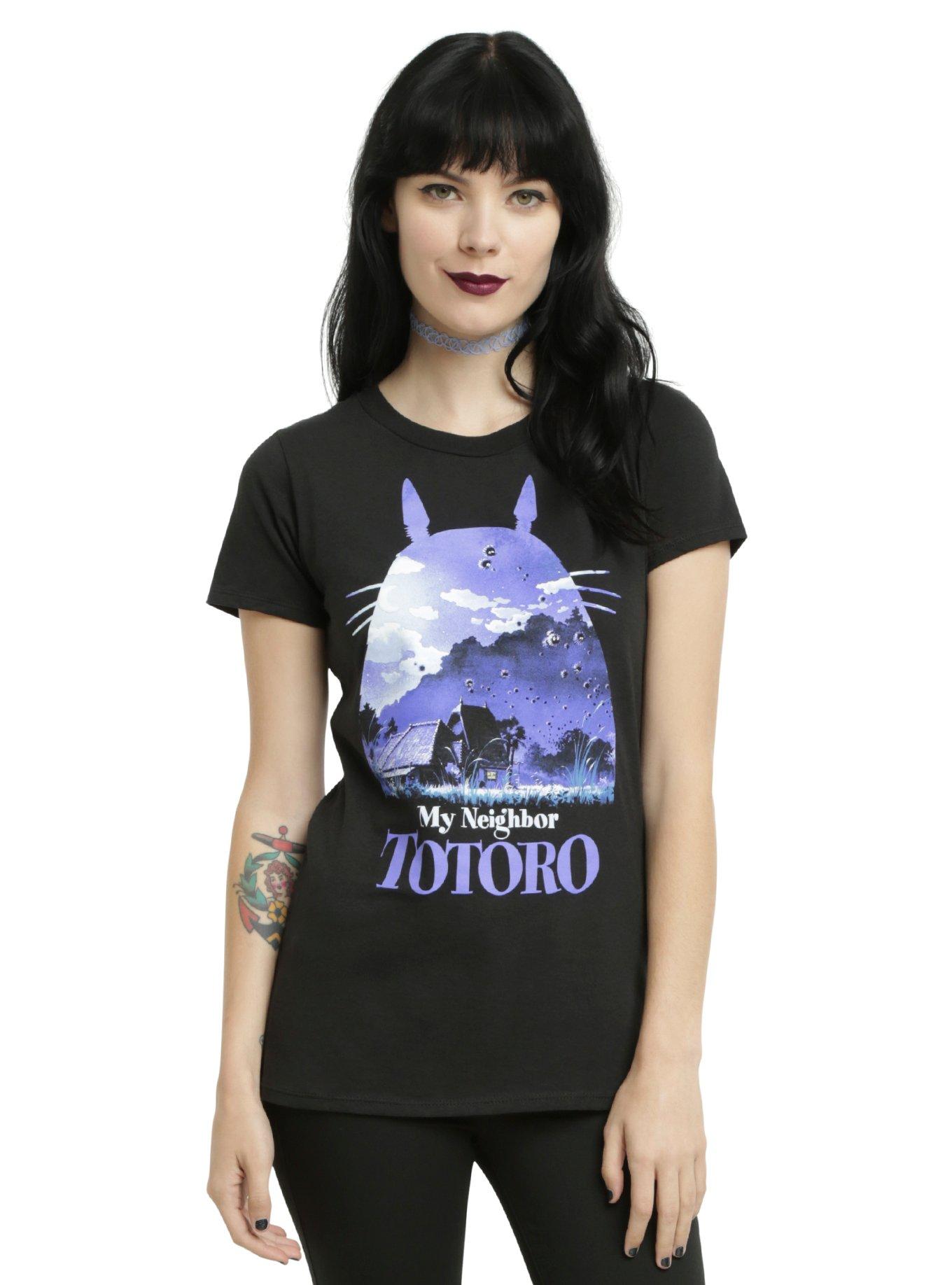 Studio Ghibli My Neighbor Totoro Girls T-Shirt, BLACK, hi-res
