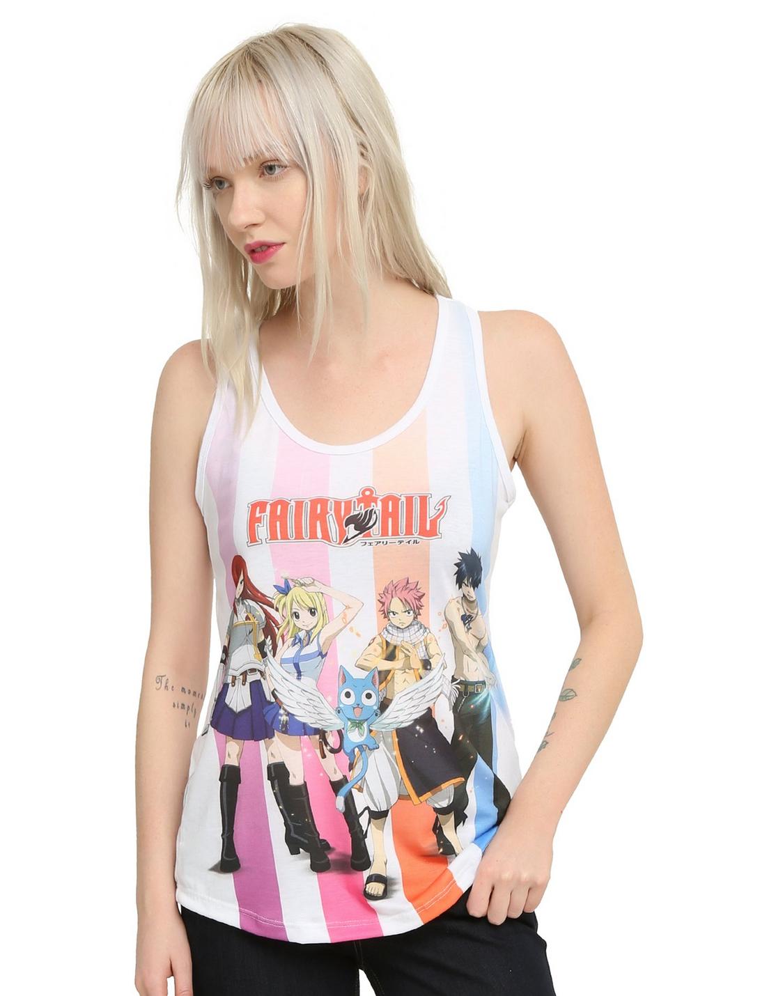 Fairy Tail Sublimation Girls Tank Top, WHITE, hi-res