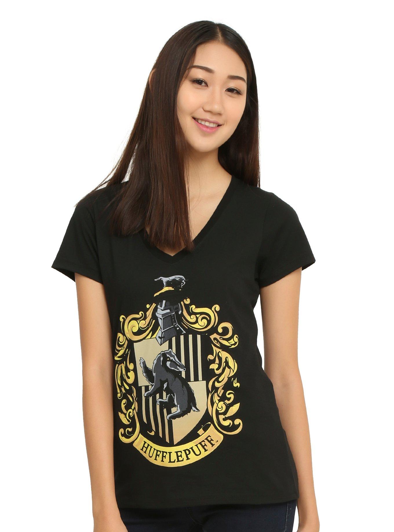Harry Potter Hufflepuff Crest Girls T-Shirt, , hi-res