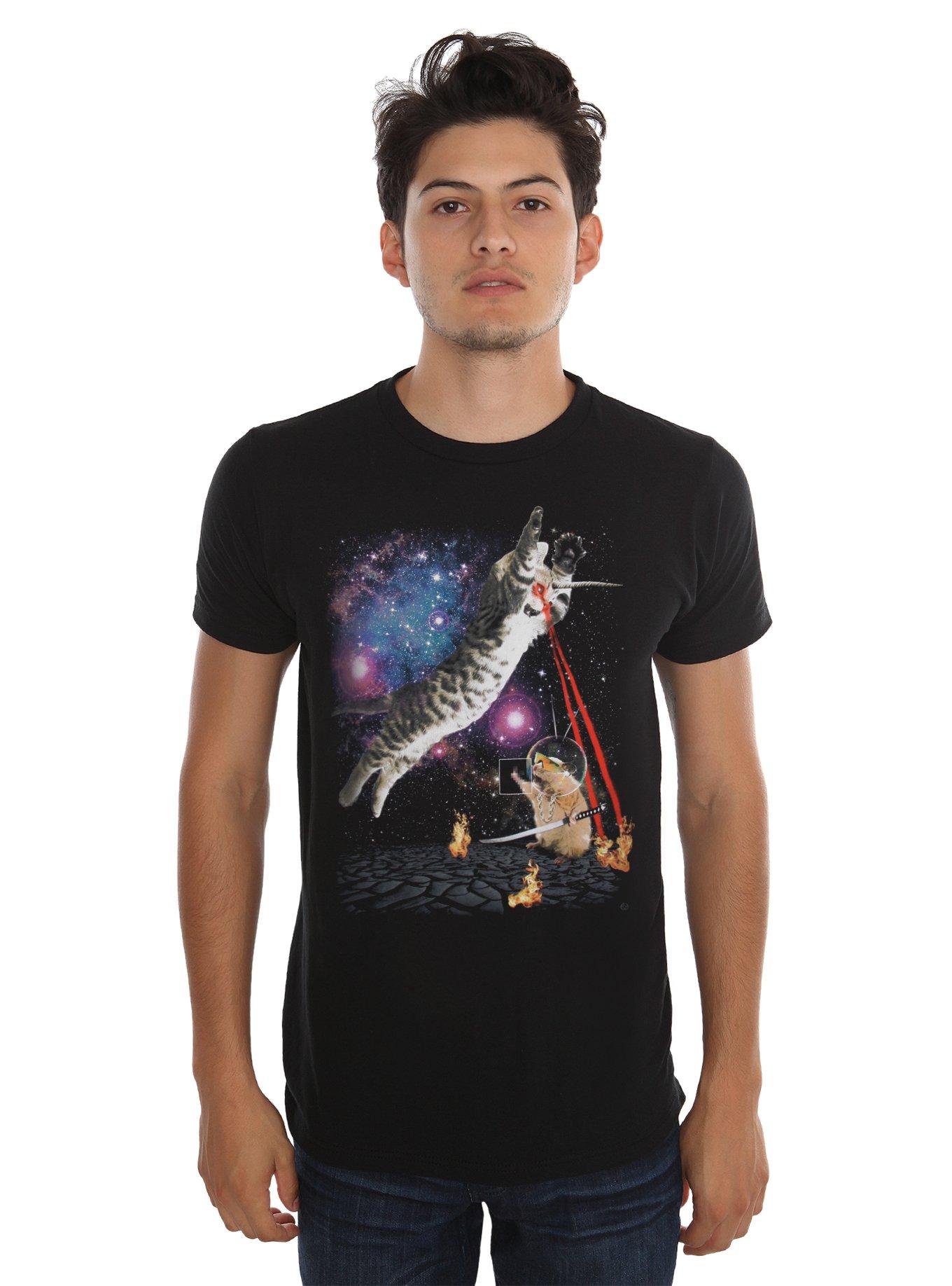 Laser Kitten Vs. Space Hamster T-Shirt, , hi-res