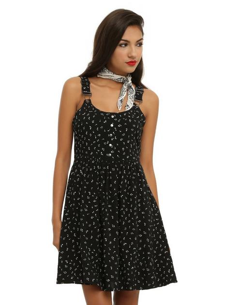 Black & White Music Note Dress | Hot Topic