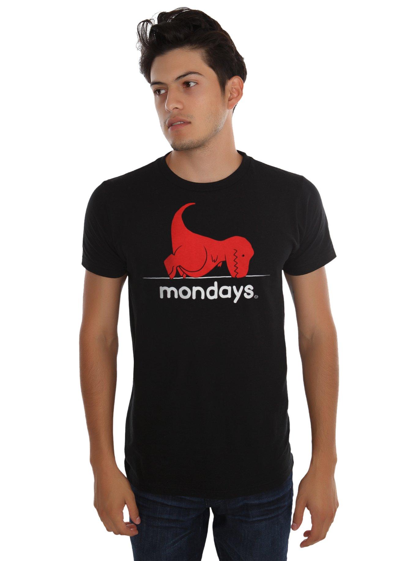 T-Rex Mondays T-Shirt, BLACK, hi-res