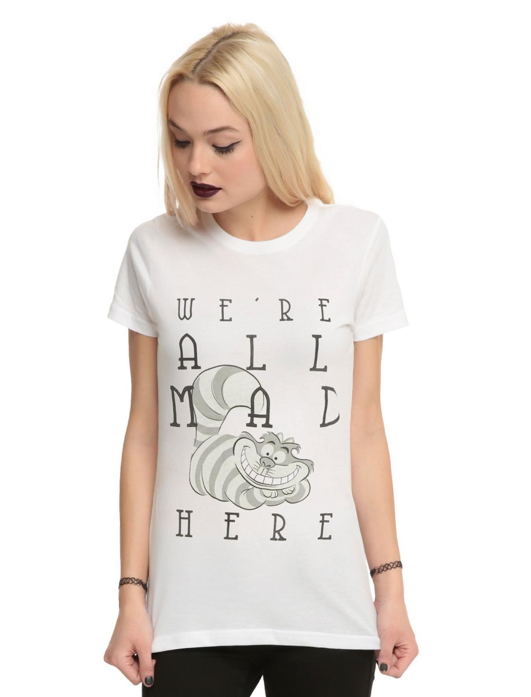 Disney Alice In Wonderland We're All Mad Here Girls T-Shirt, , hi-res